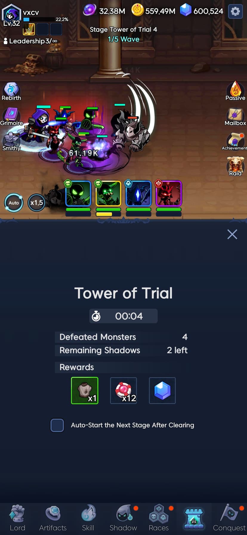 Shadow Knights : Idle RPG screenshot 8 - screenshot