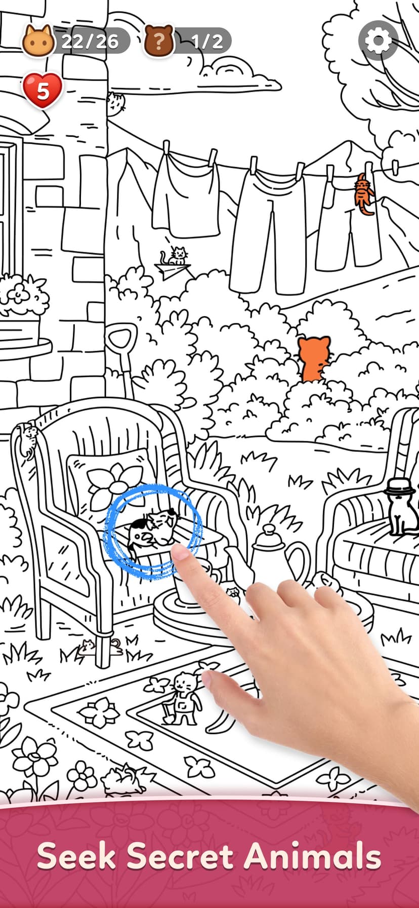 Find Hidden Cats - Spot it! screenshot 2 - screenshot