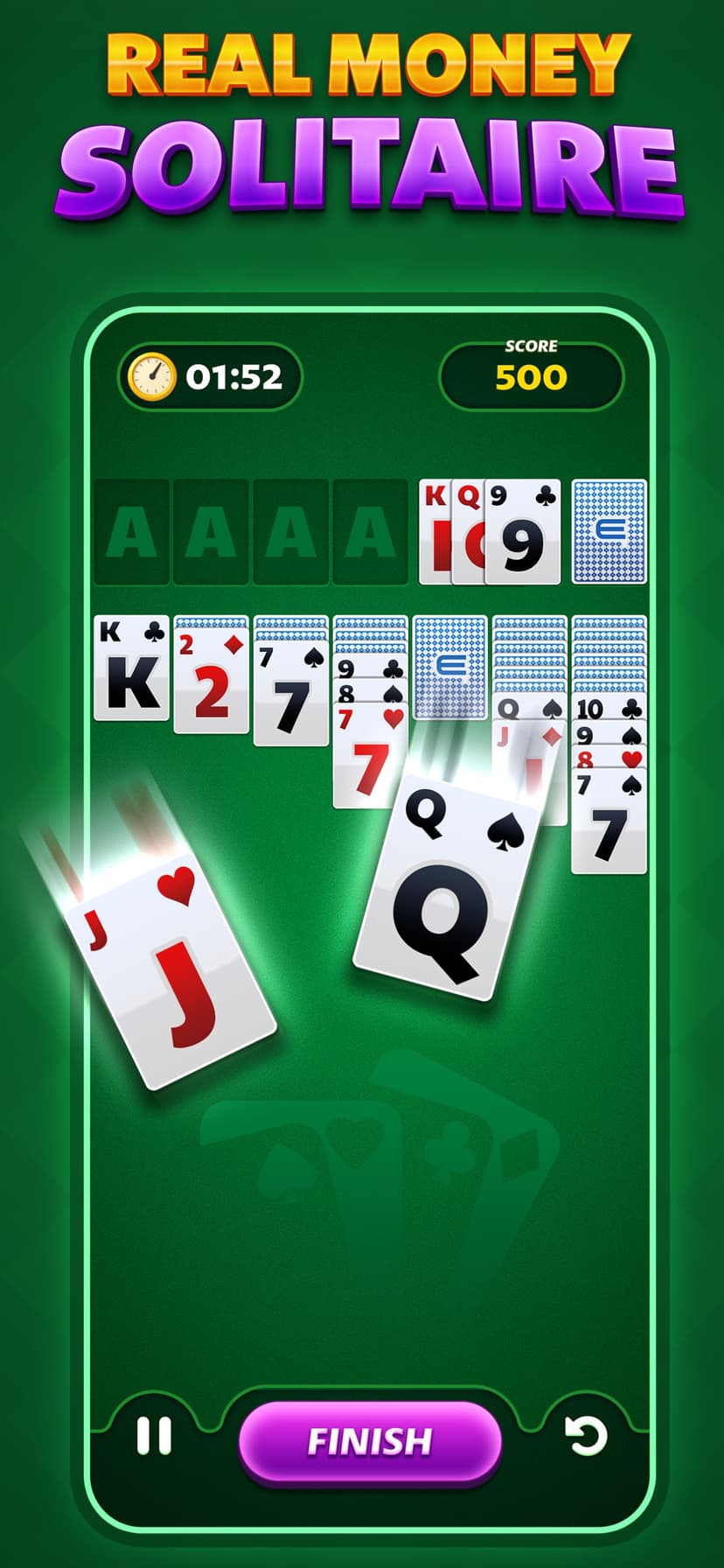 Real Money Solitaire Skill screenshot 1 - screenshot