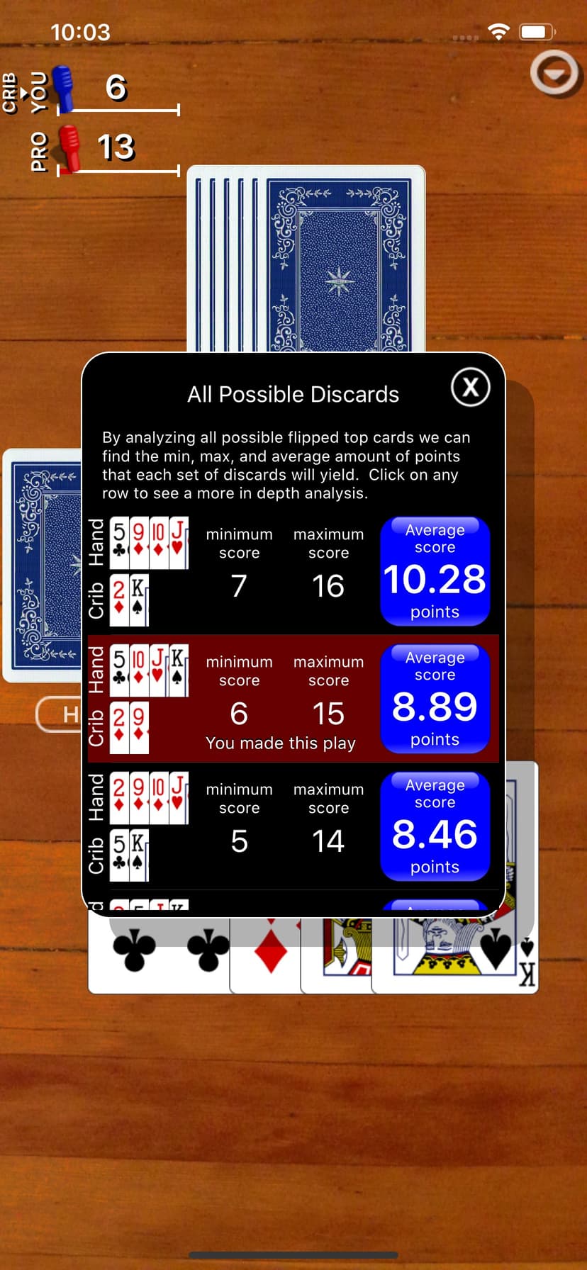 Cribbage Classic screenshot 4 - screenshot