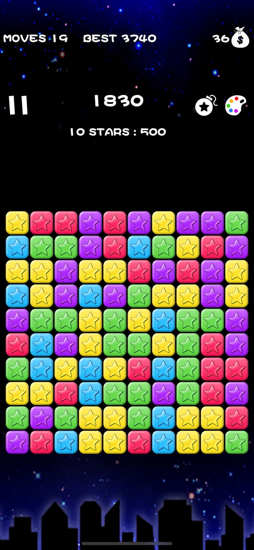 Popping Stars-classic game screenshot 4 - screenshot