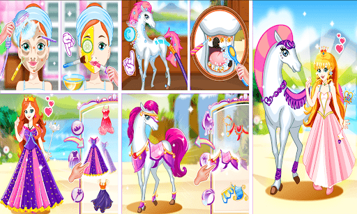 White Horse Princess Dress Up screenshot 1 - screenshot