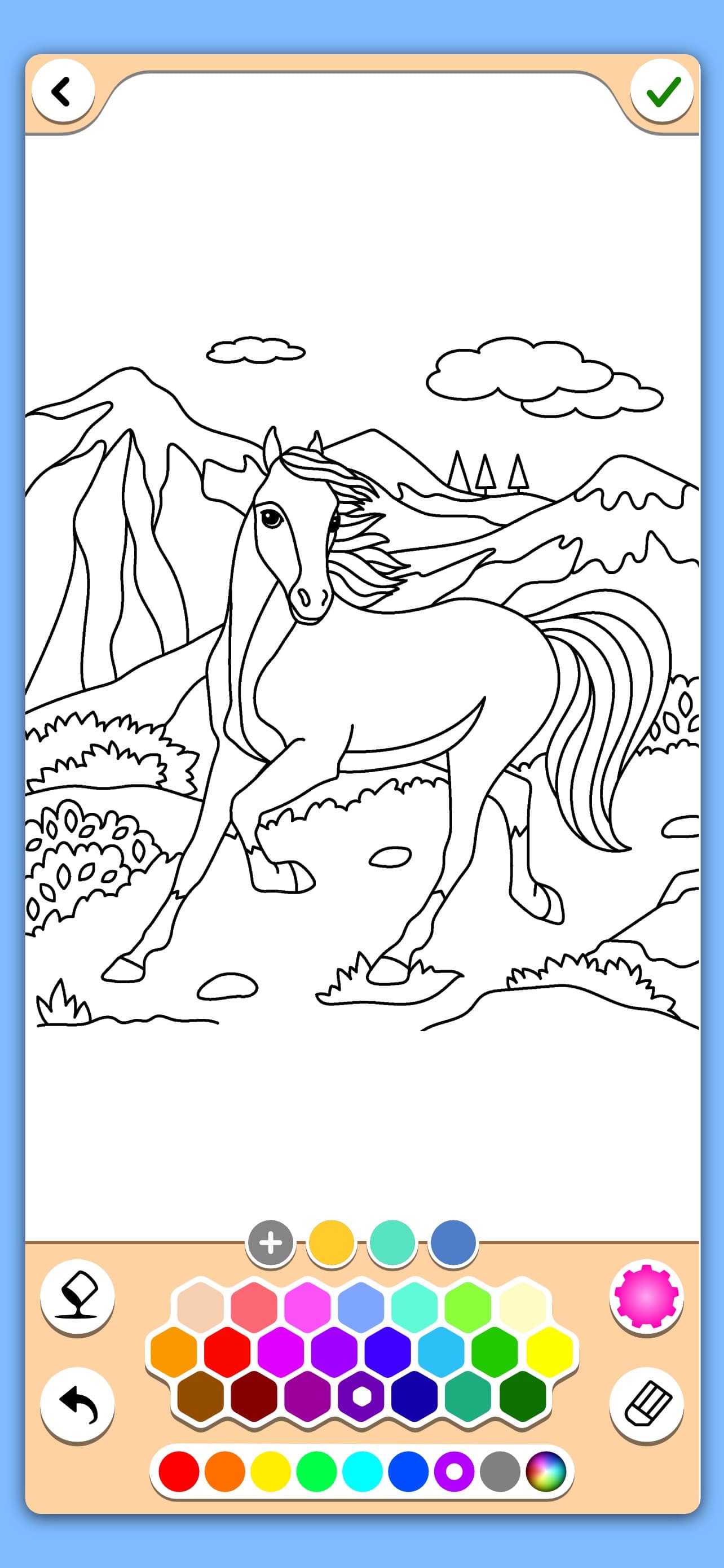 Horse coloring game screenshot 5 - screenshot