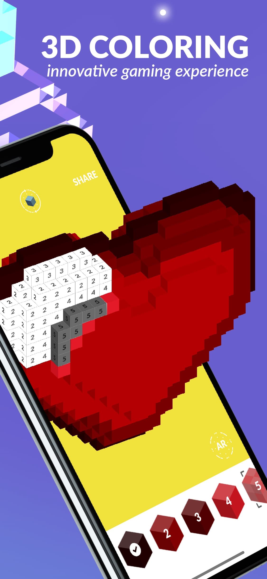 3d Voxel Art: Color by Number screenshot 1 - screenshot