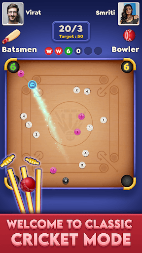 Carrom Cricket: Disc Pool Game screenshot 1 - screenshot