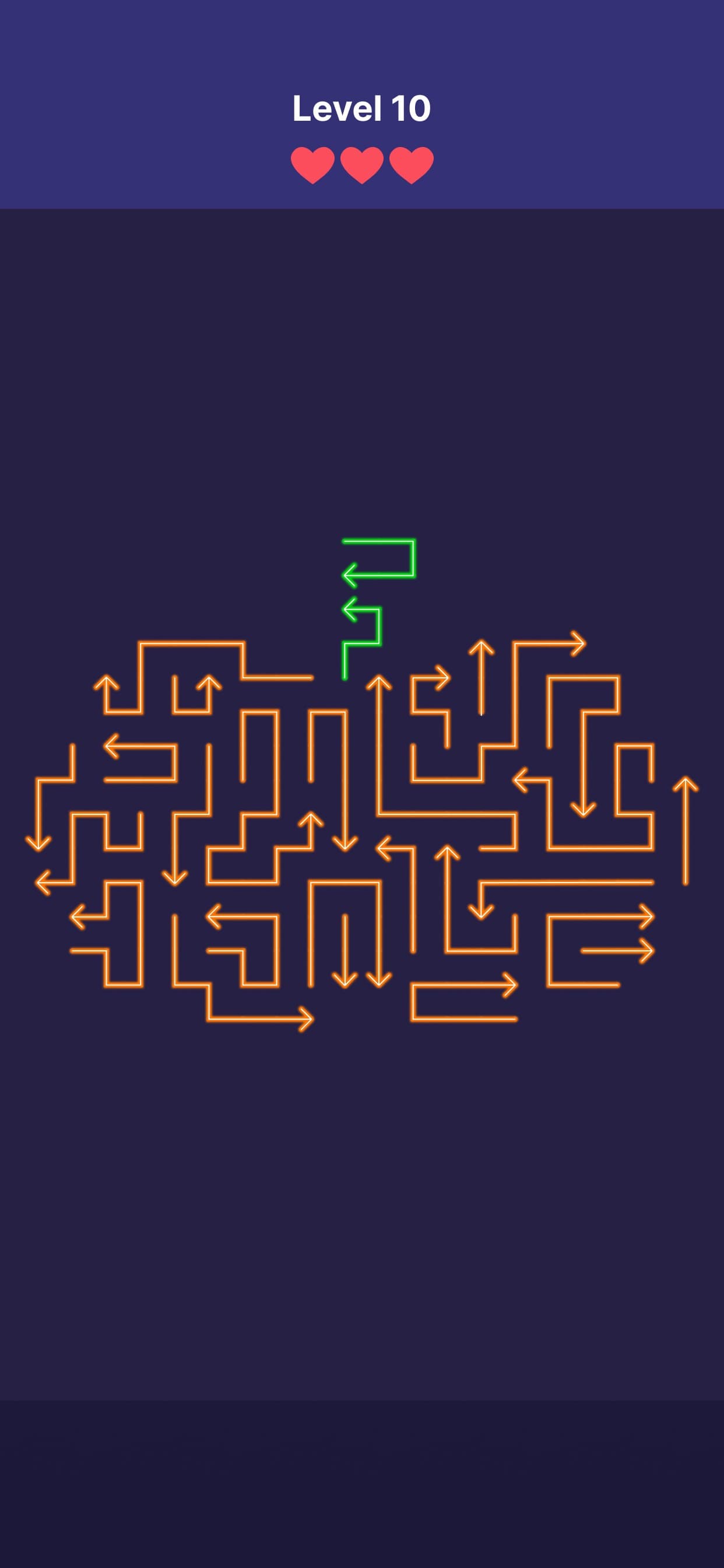 Neon Puzzle: Arrow Swipe screenshot 3 - screenshot