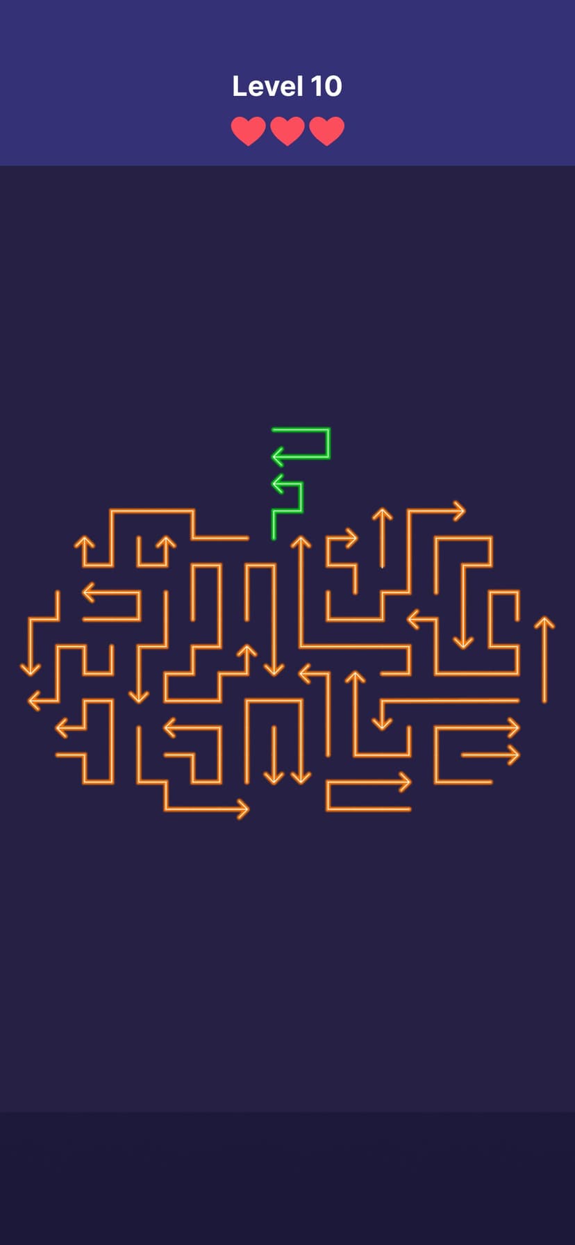 Neon Puzzle: Arrow Swipe screenshot 3 - screenshot