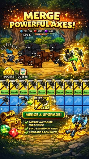 Axe Adventure: Merge RPG screenshot 1 - screenshot