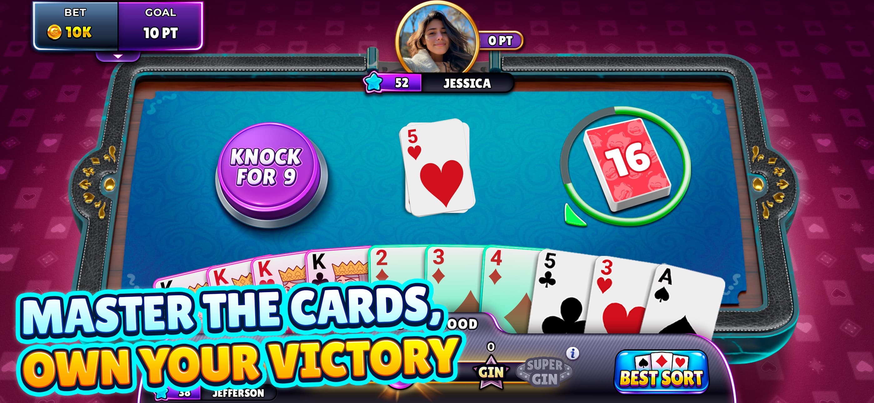 Gin Rummy Super: Fun Card Game screenshot 1 - screenshot