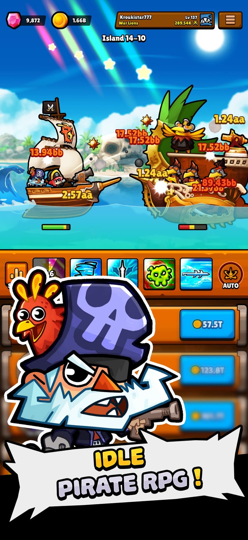 Bounty Bash: Idle Pirate RPG screenshot 2 - screenshot