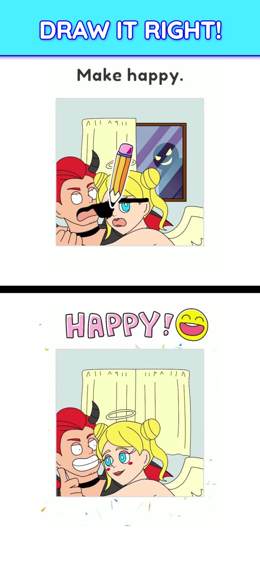 Draw Happy Angel : Puzzle Game screenshot 3 - screenshot