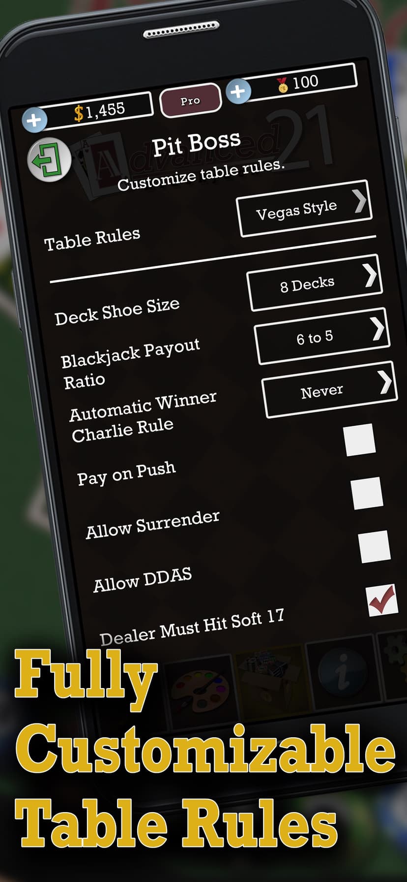Advanced 21 Blackjack screenshot 4 - screenshot