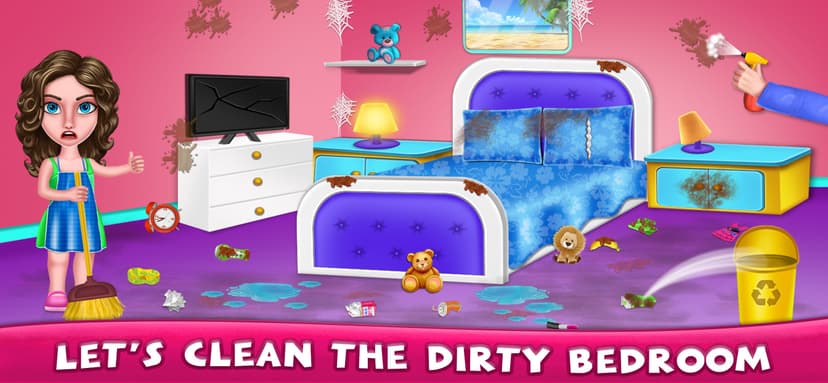 Messy House Cleaning Games screenshot 7 - screenshot