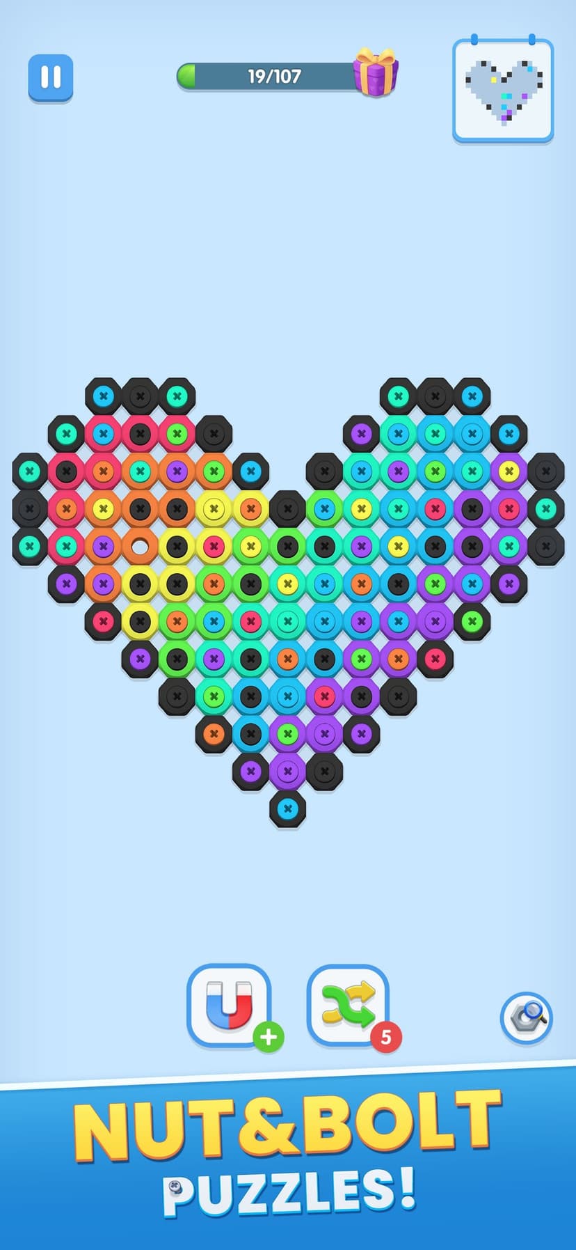 Screw Art: Pixel Art Games screenshot 1 - screenshot