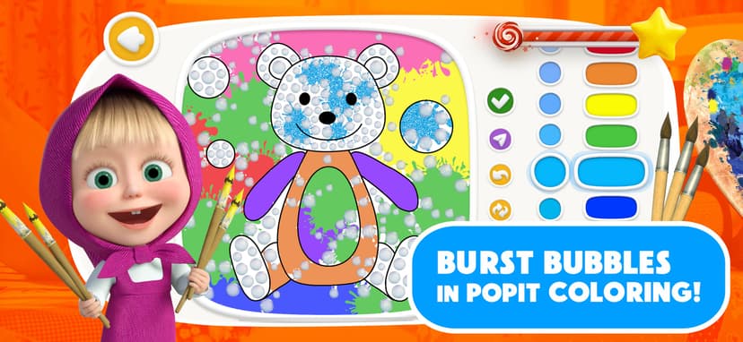 Masha and the Bear: Painting screenshot 4 - screenshot