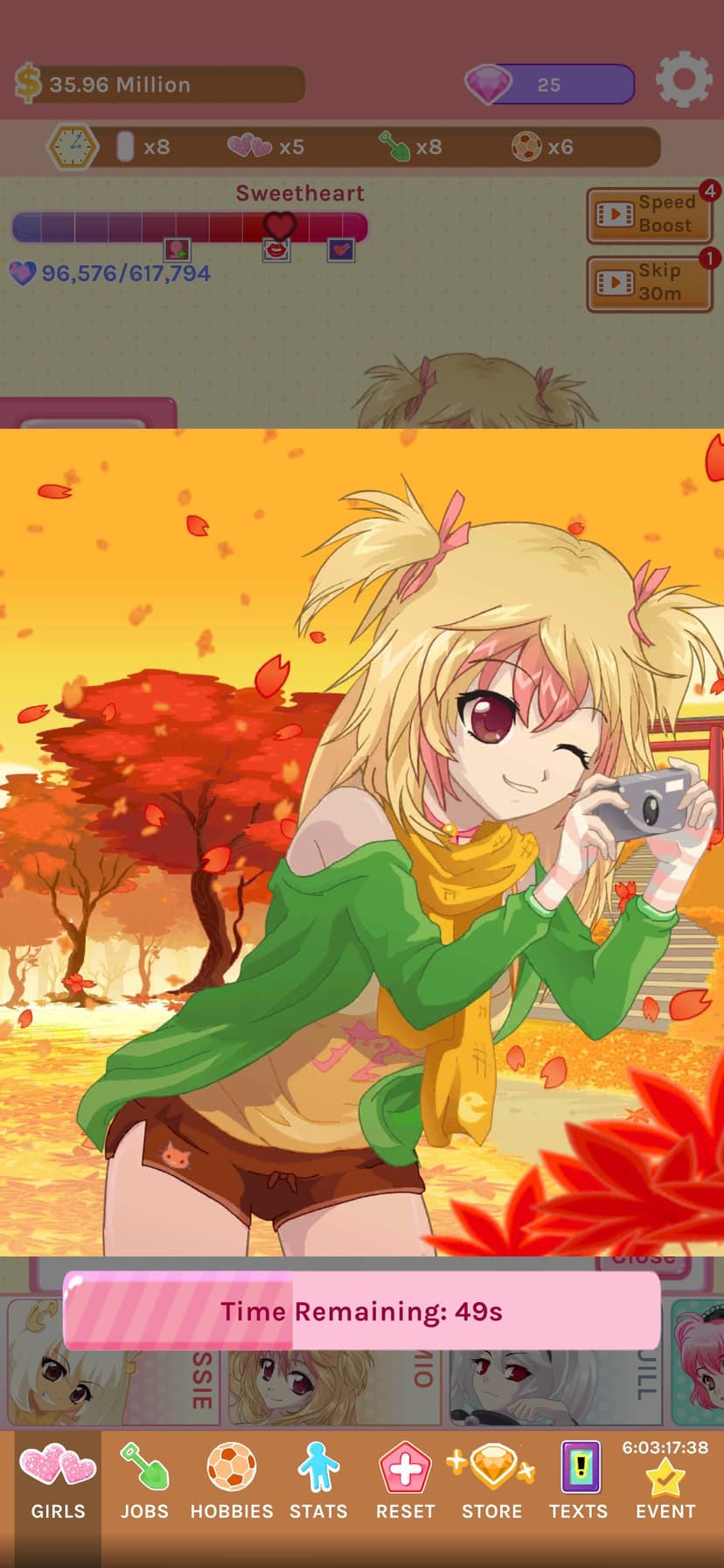 Crush Crush - Idle Dating Sim screenshot 1 - screenshot