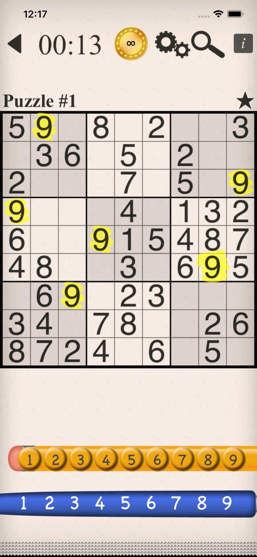 Eric's Sudoku –Classic Puzzles screenshot 1 - screenshot