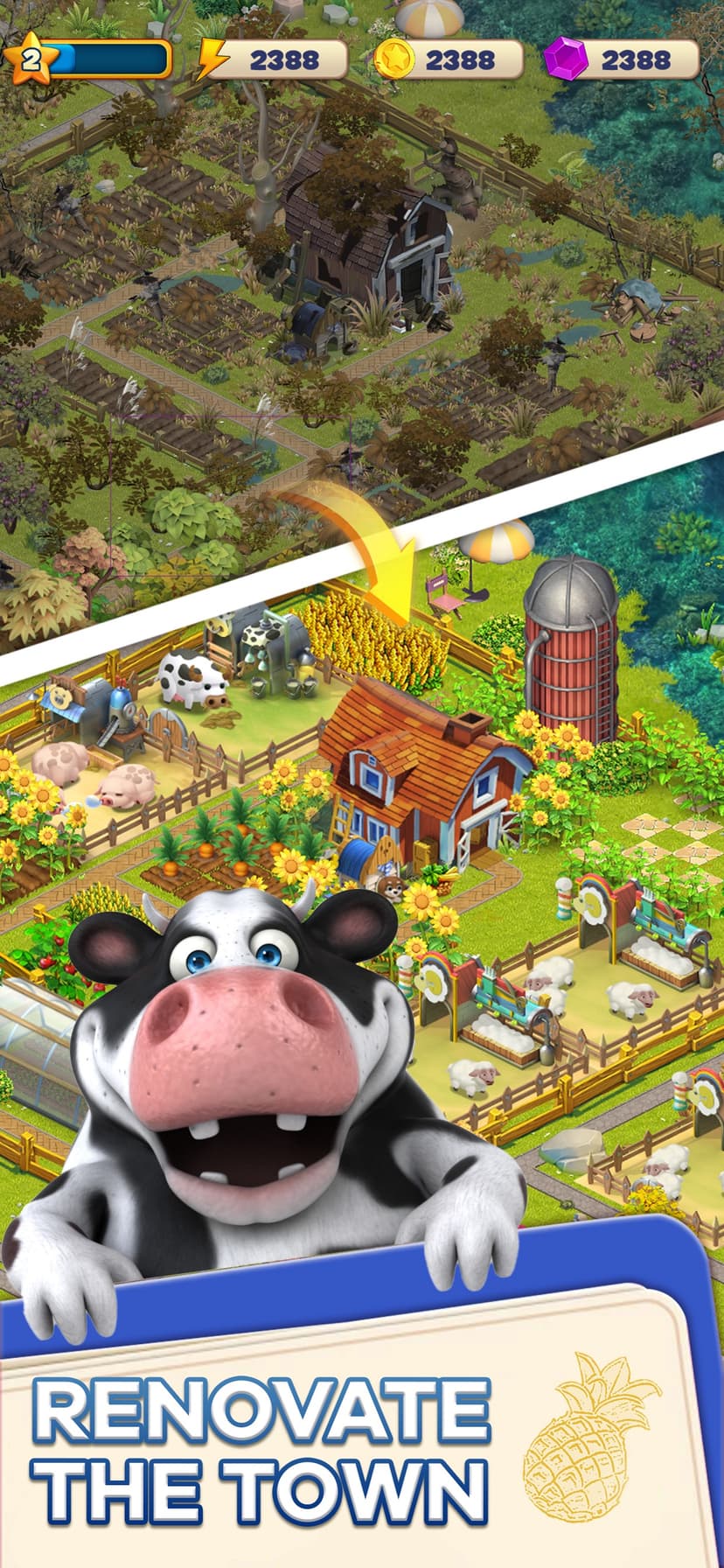 Merge Town : Design Farm screenshot 1 - screenshot