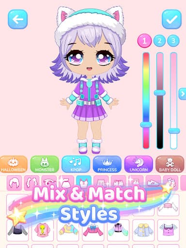 Chibi Avatar Maker Game screenshot 8 - screenshot