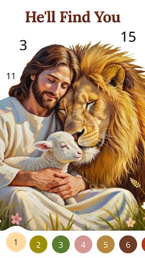 Bible Coloring Paint By Number screenshot 1 - screenshot