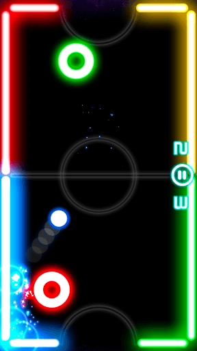 Glow Hockey screenshot 1 - screenshot