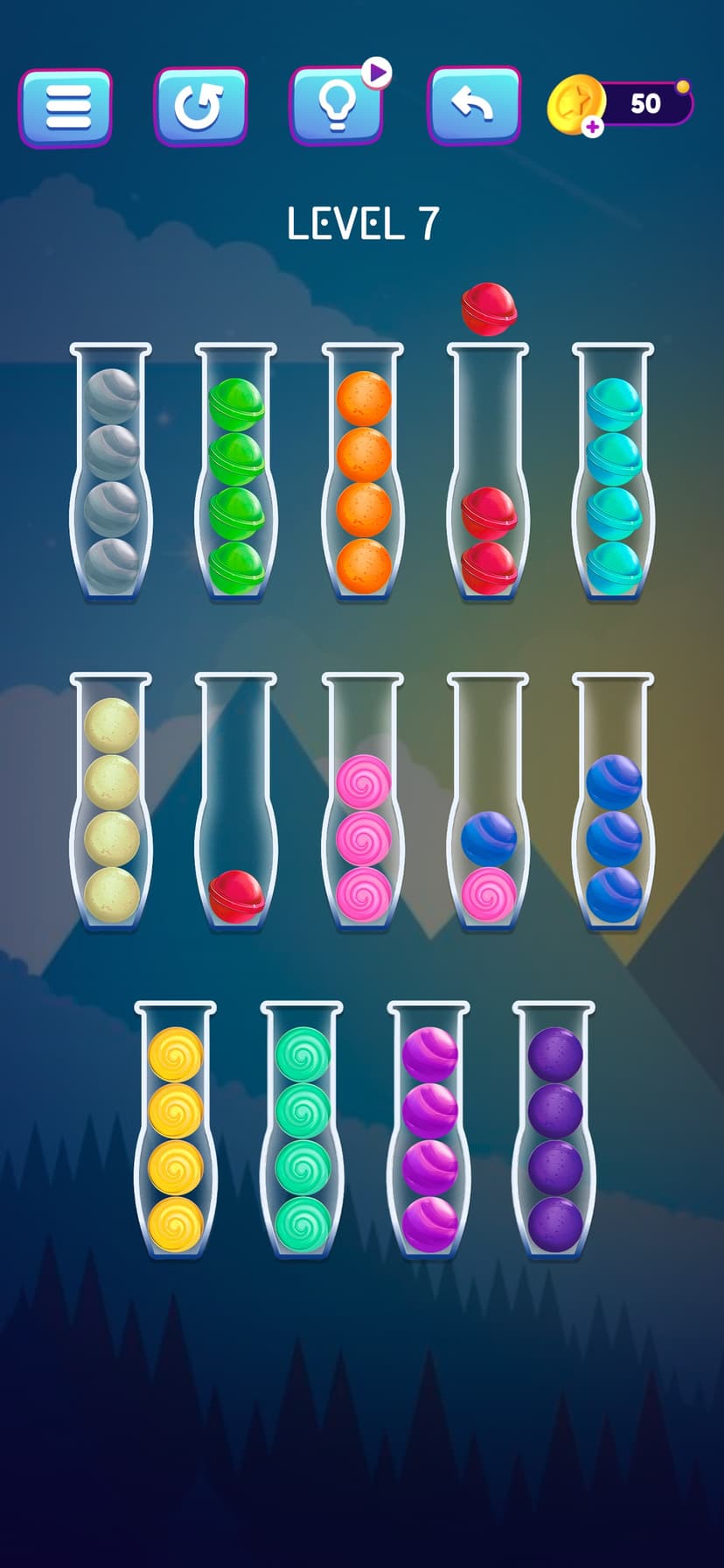 Ball Color Puz - Sorting Game screenshot 2 - screenshot