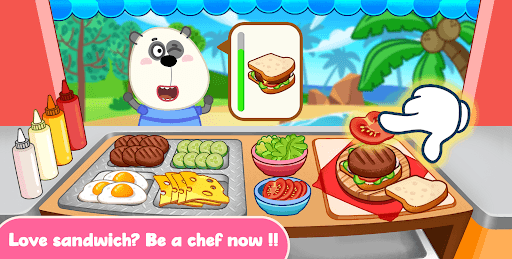 Wolfoo Cooking Game - Sandwich screenshot 1 - screenshot