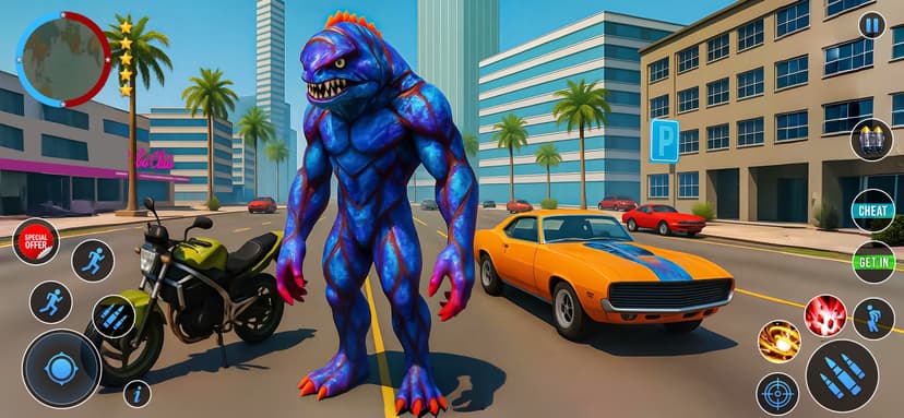 Gangster Fish Head:City Battle screenshot 1 - screenshot