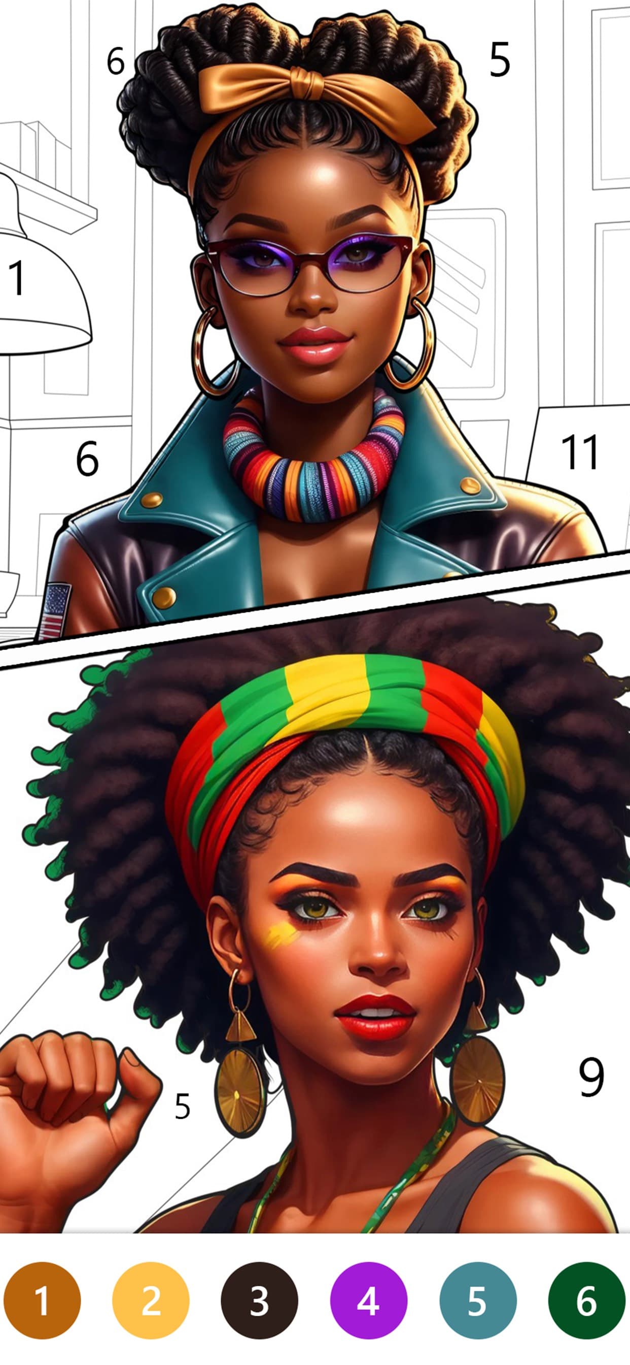 Ebony Story Color By Number screenshot 4 - screenshot