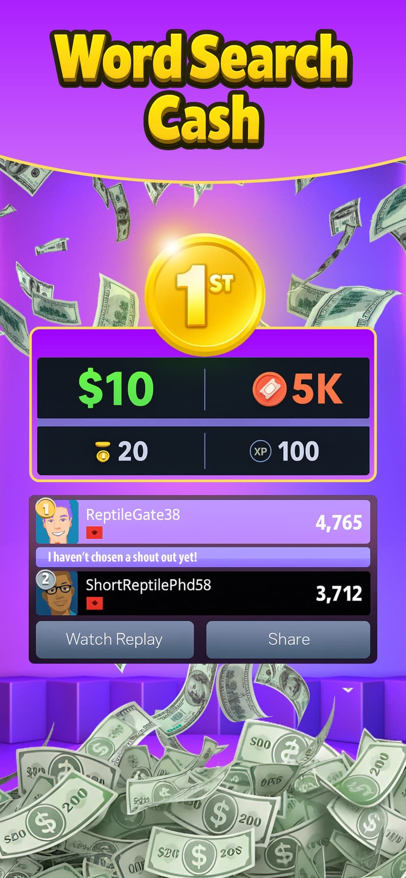 Word Search Real Cash Games screenshot 4 - screenshot