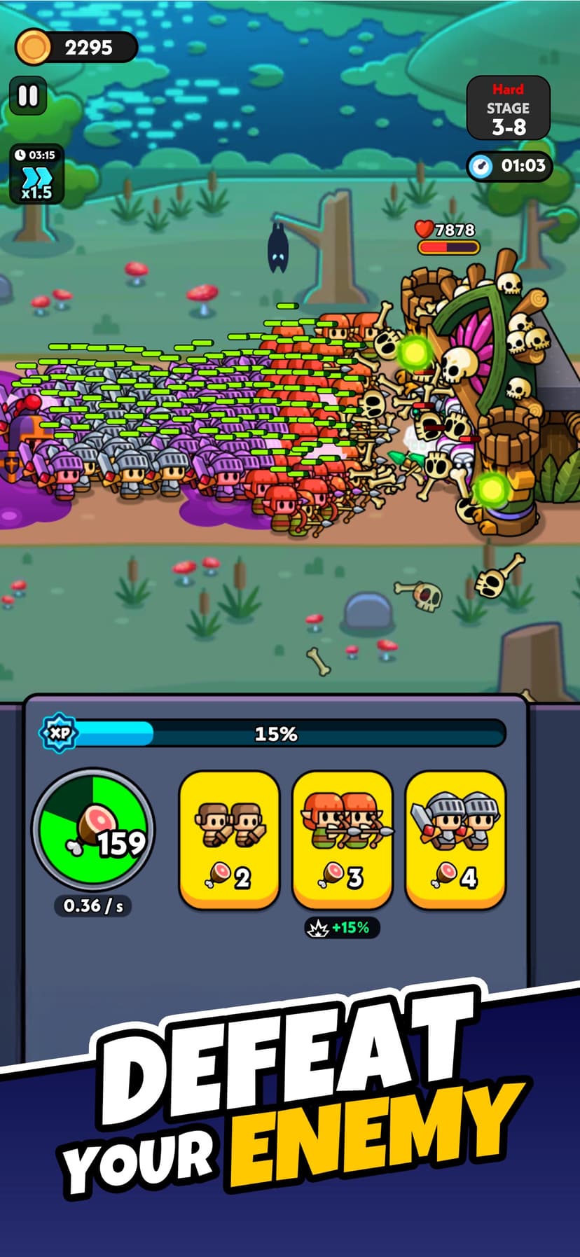 Tiny Warriors Rush - Idle TD screenshot 3 - screenshot