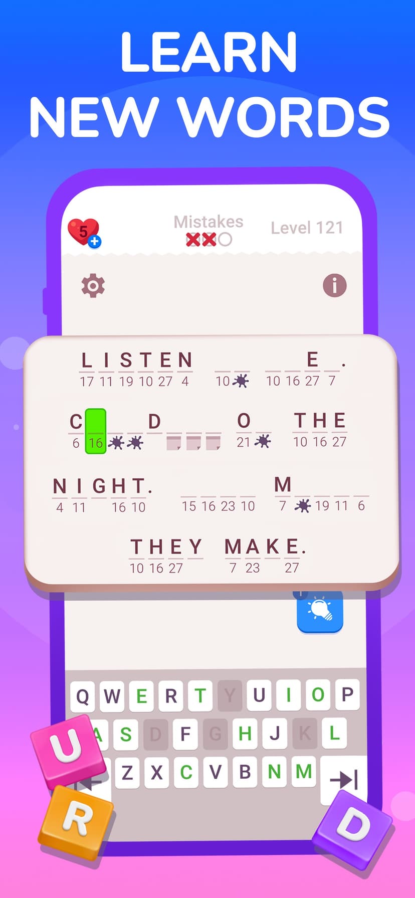 Cryptogram: Word Brain Puzzle screenshot 5 - screenshot