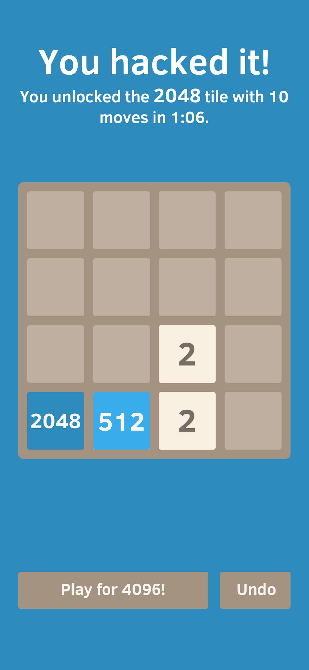2048 Hack Play screenshot 4 - screenshot