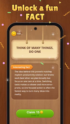 Phrasevibe: Word Sort Puzzle screenshot 3 - screenshot