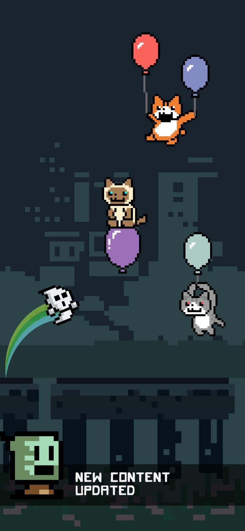 Break the Balloon: ghost & cat screenshot 1 - screenshot