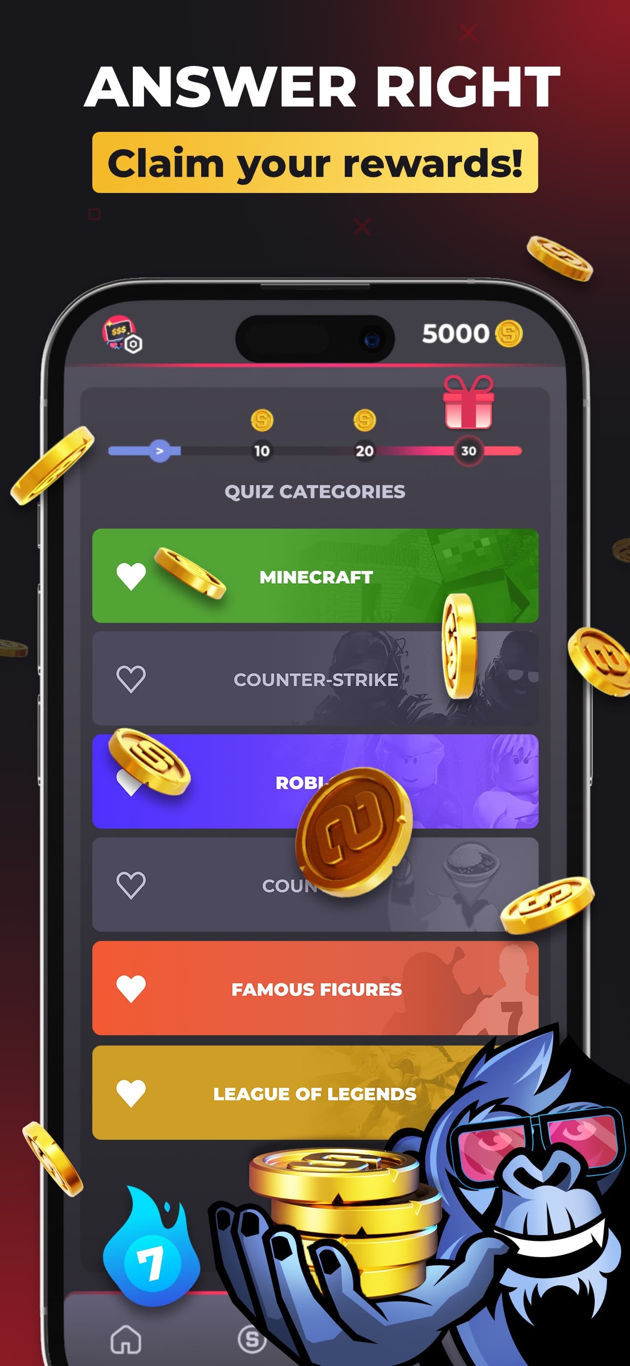 Skinape for Games - Play Quiz screenshot 2 - screenshot