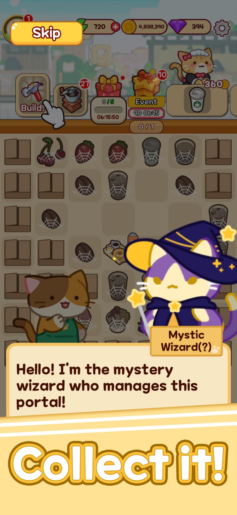 Merge Cat Cafe : Coffee cat screenshot 4 - screenshot
