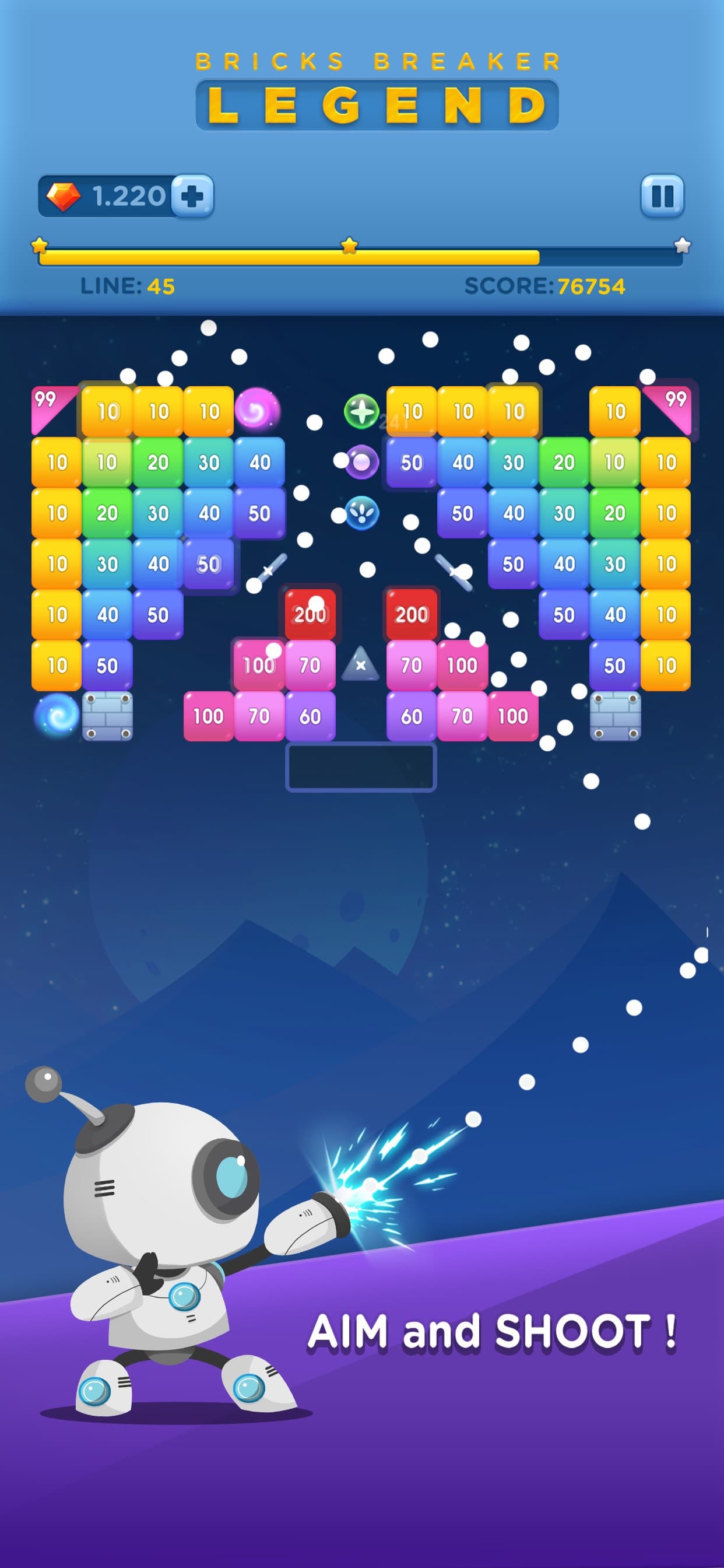 Bricks Breaker Legend screenshot 1 - screenshot