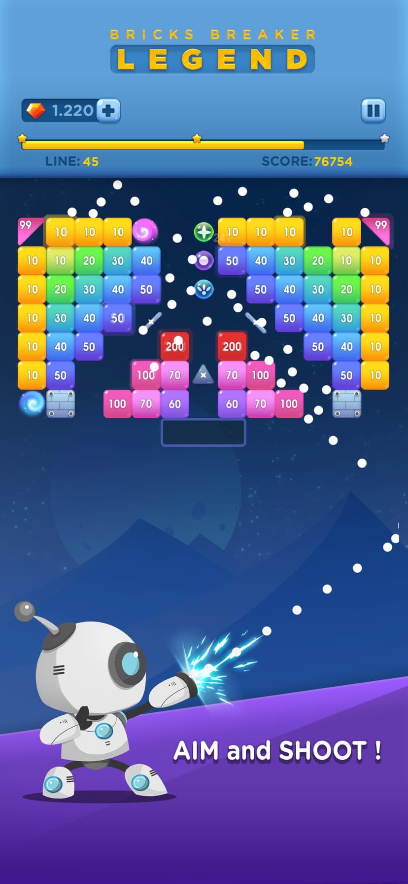 Bricks Breaker Legend screenshot 1 - screenshot