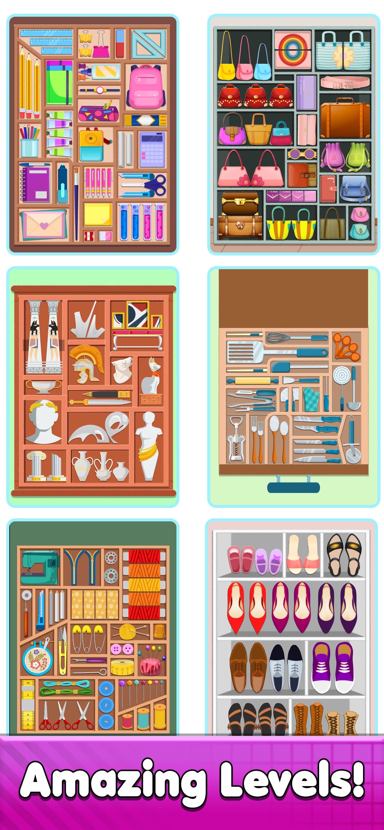 Cupboard Organizer Game screenshot 1 - screenshot