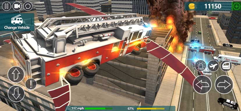 Fire Truck Flying Car screenshot 7 - screenshot