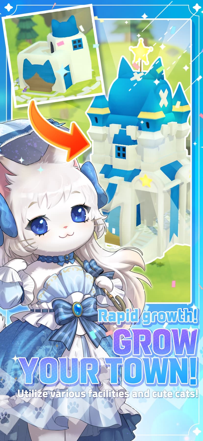 Meow kingdom:cute cat idle rpg screenshot 2 - screenshot