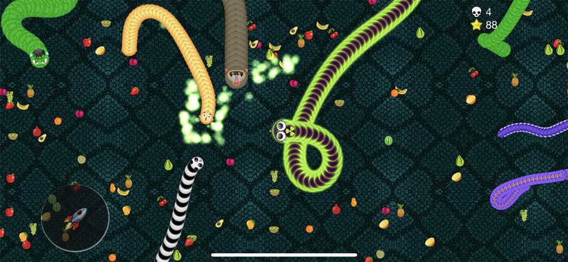 Viper.io - Worm & snake game screenshot 1 - screenshot