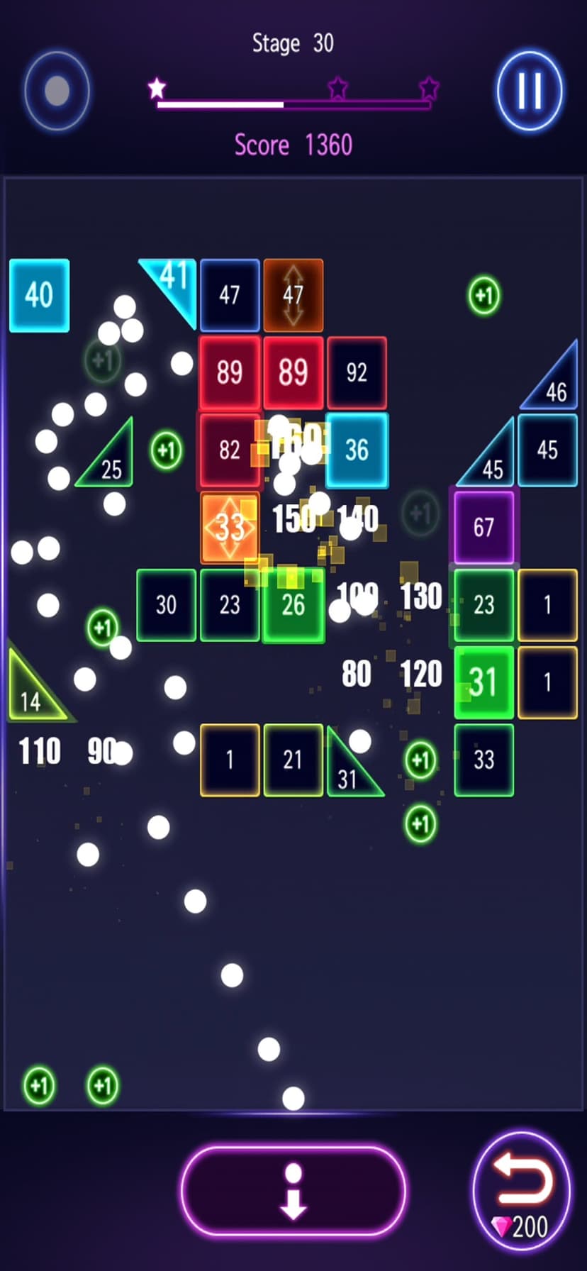 Bricks Breaker Hit - Glow Ball screenshot 7 - screenshot