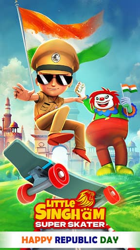 Little Singham Super Skater screenshot 1 - screenshot