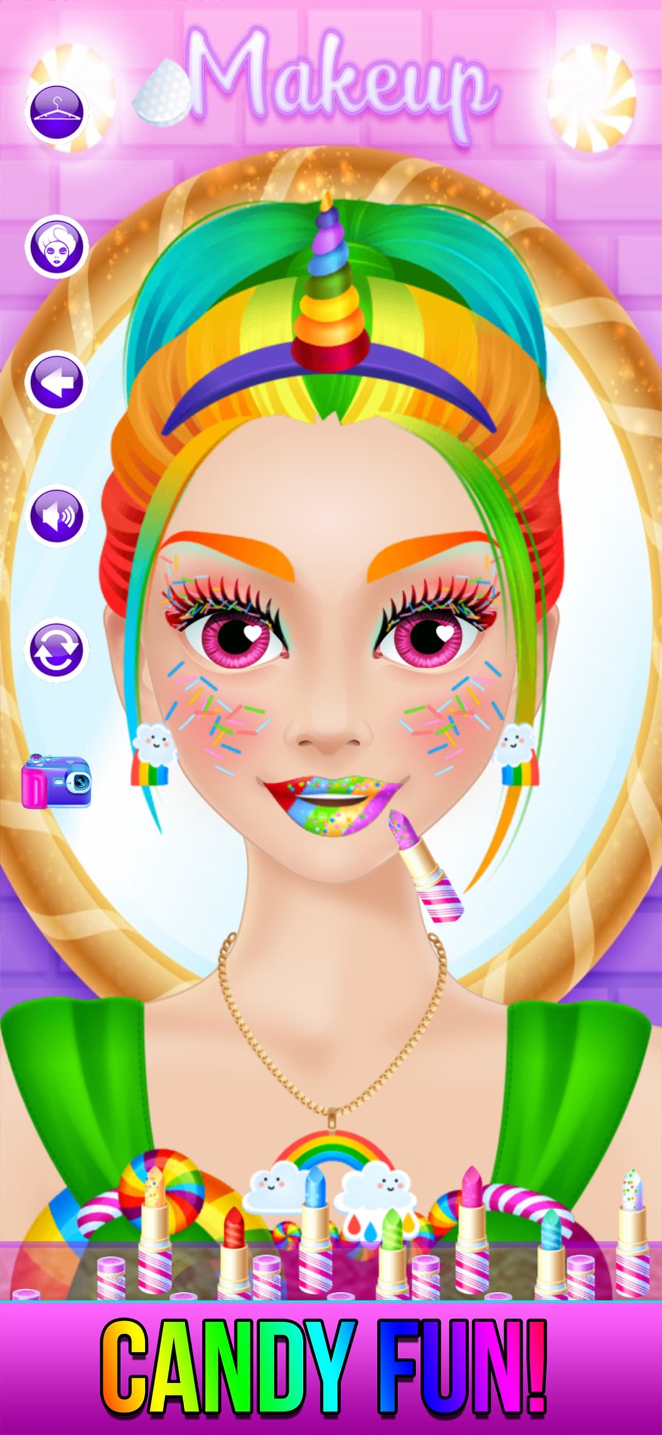 Rainbow Unicorn Candy Salon screenshot 3 - screenshot