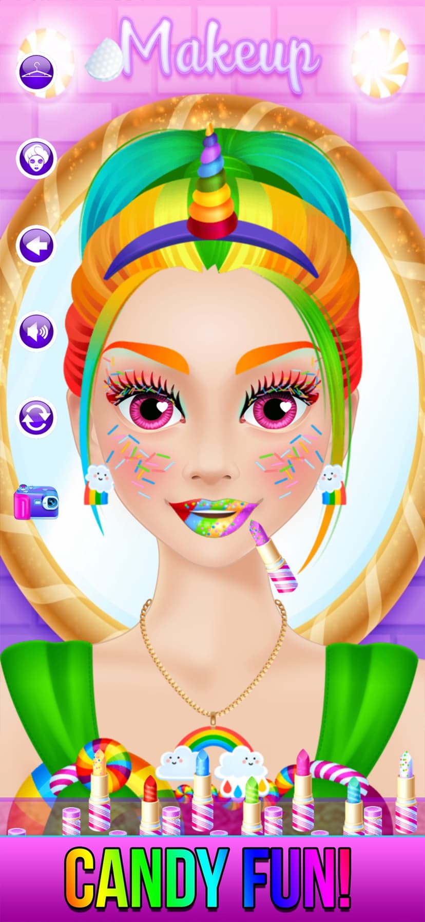 Rainbow Unicorn Candy Salon screenshot 3 - screenshot