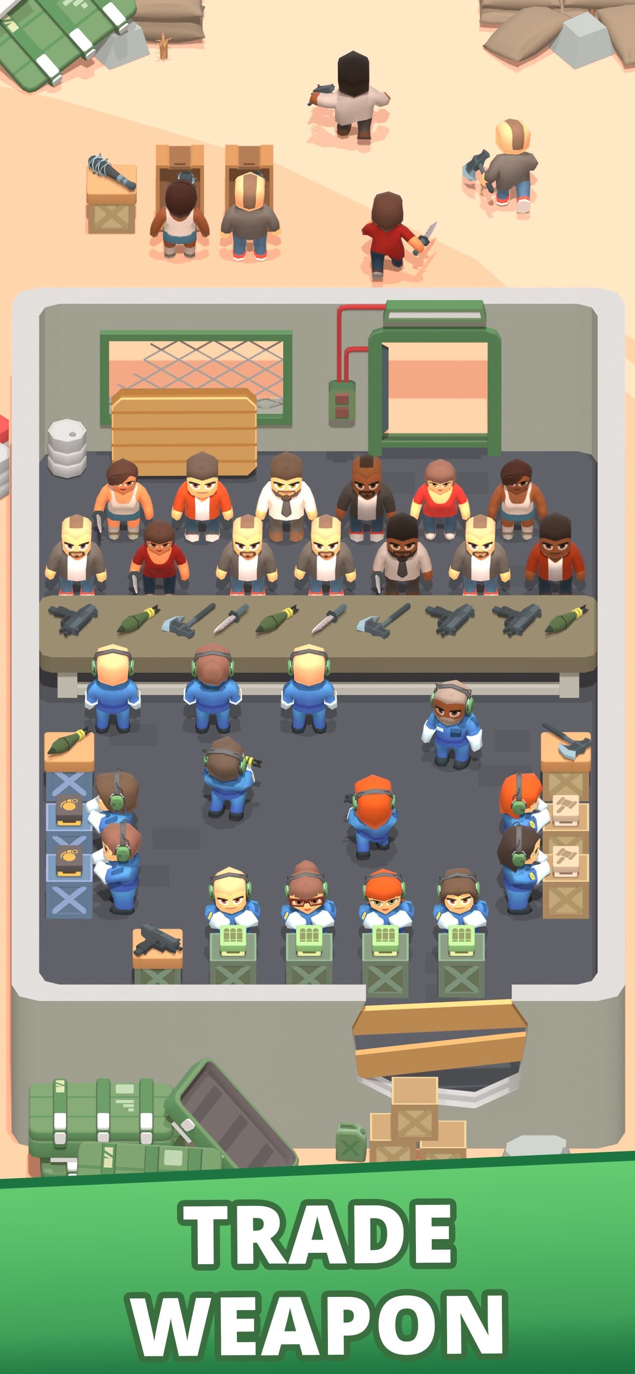 Idle Army: Trading Weapons screenshot 1 - screenshot