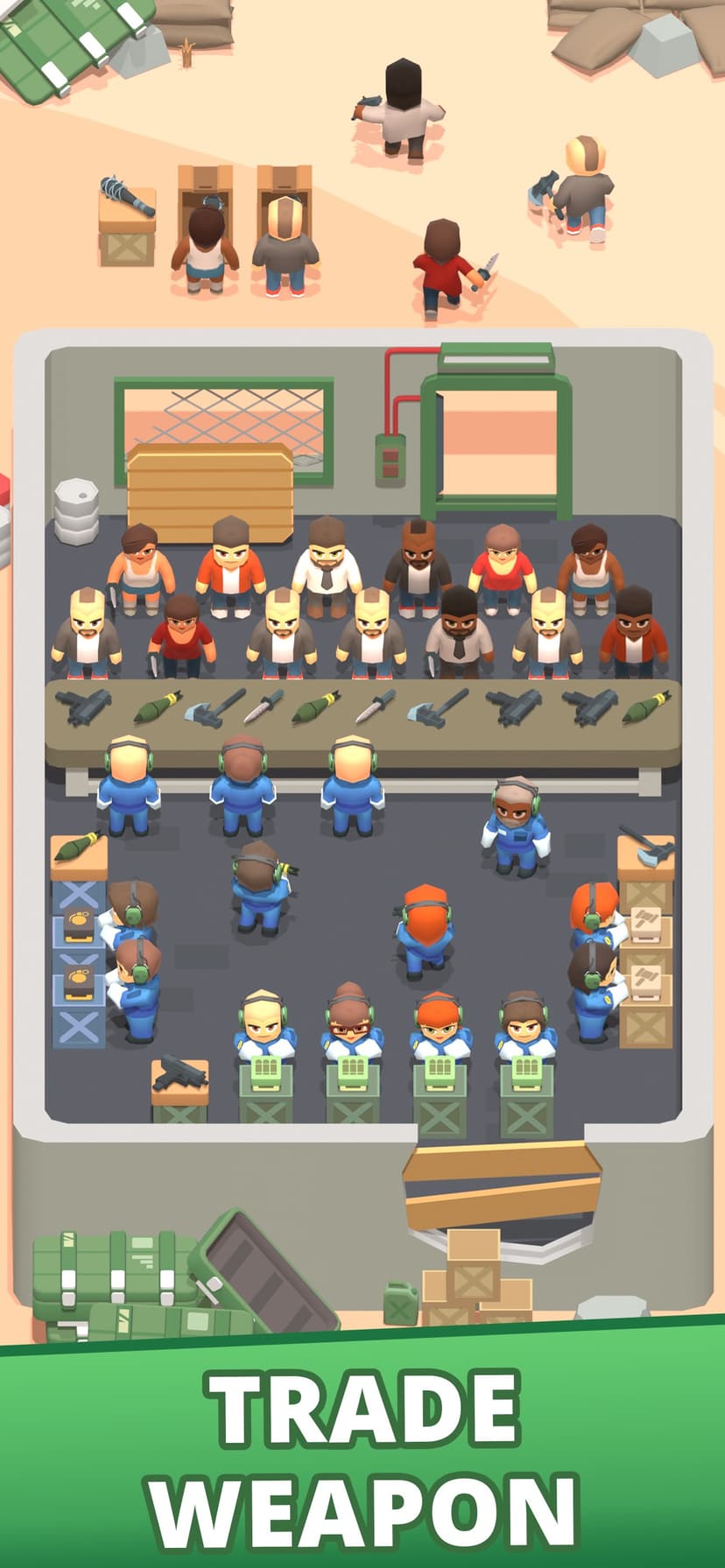 Idle Army: Trading Weapons screenshot 1 - screenshot