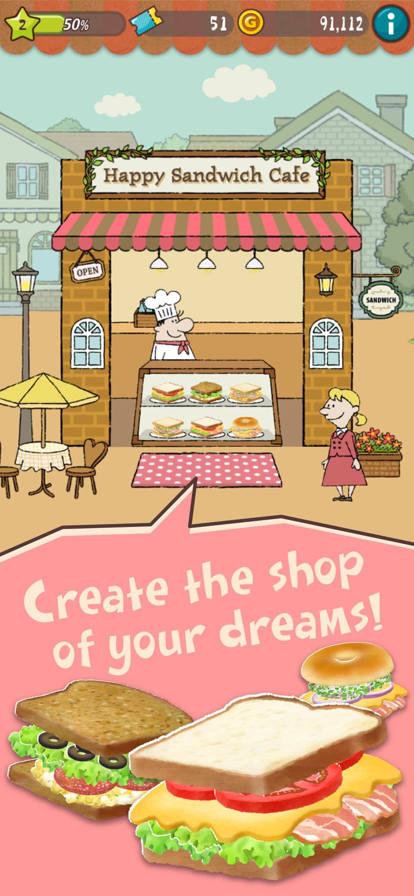 Happy Sandwich Cafe screenshot 1 - screenshot